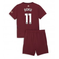 Manchester City Jeremy Doku #11 Replica Third Minikit 2024-25 Short Sleeve (+ pants)